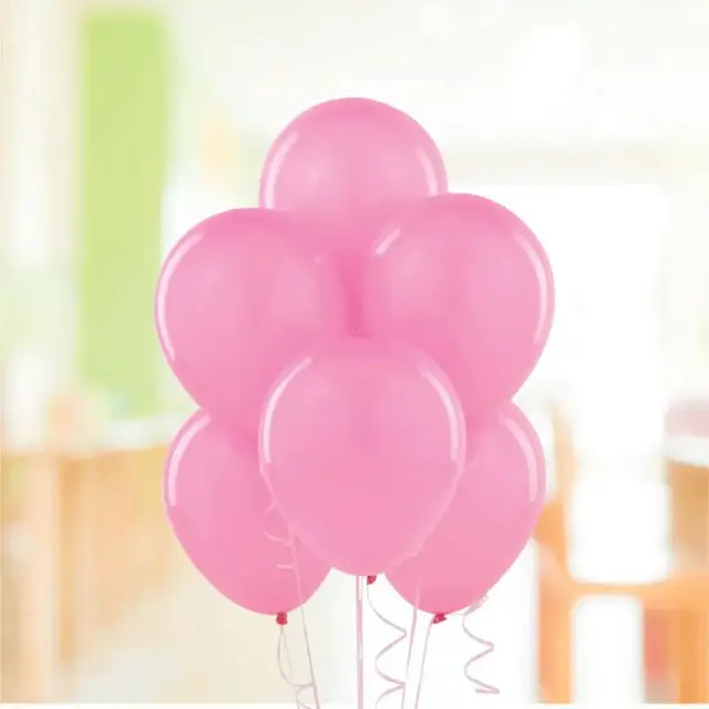 Pink Helium Balloons 10 Pcs