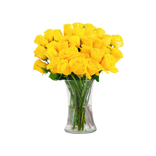 24 Yellow Roses