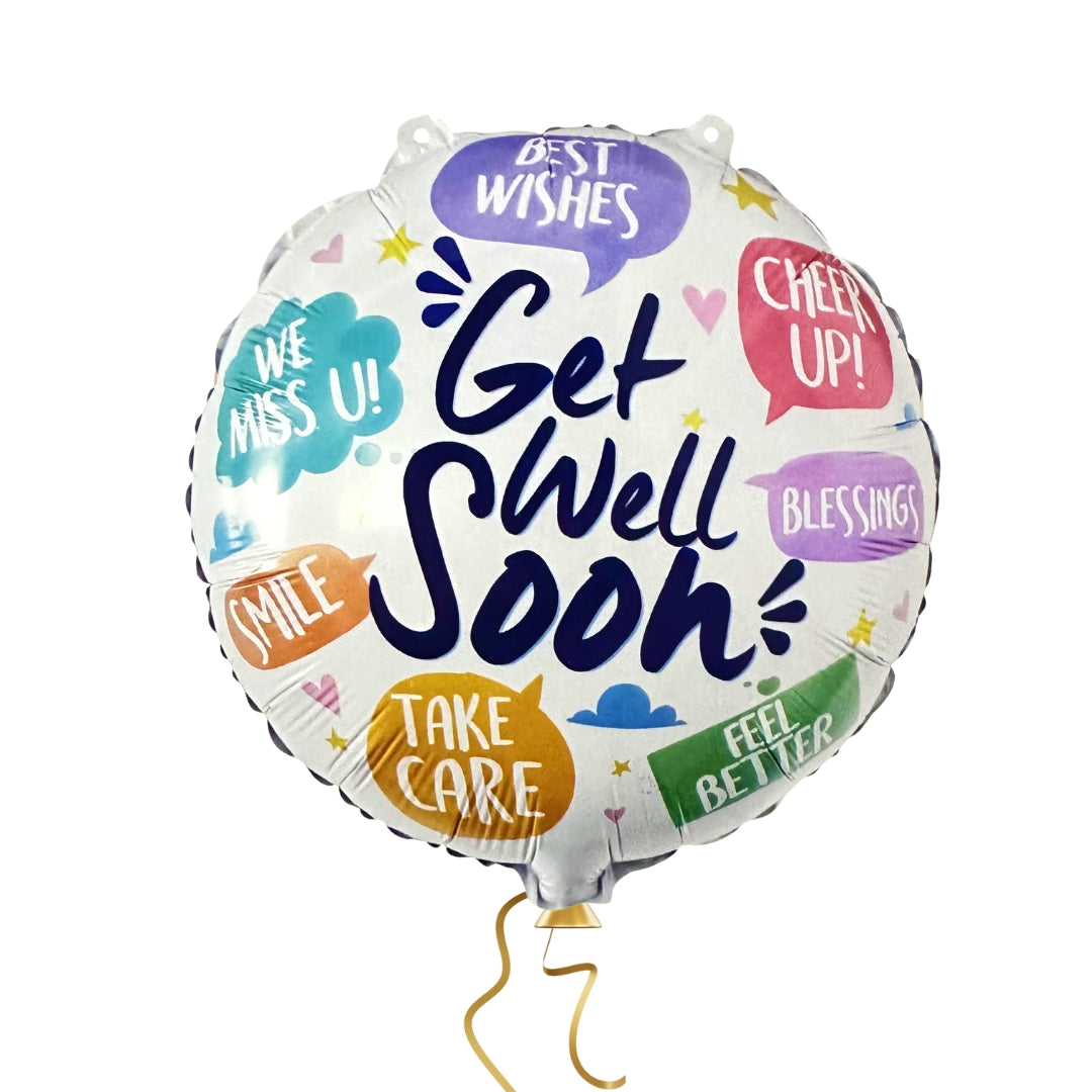 Get Well Soon Helium Foil Balloon