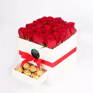 Box of Love in Red in White