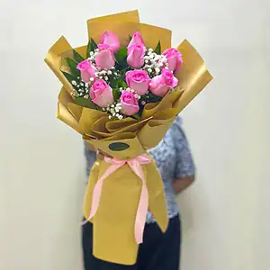Pink Roses Bouquet