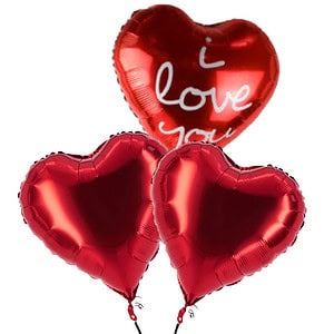 I Love You Heart Shape Helium Foil Balloon D2