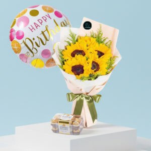 Happy Birthday Sunflowers Combo