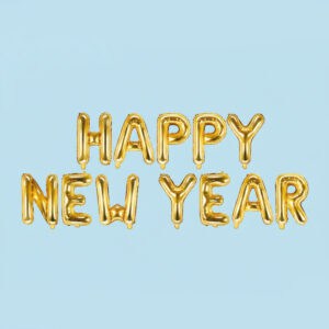 Happy New Year Letter Foil Balloon